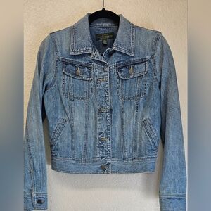 Lauren Jeans Co Ralph Lauren Jacket Womens Small S Blue Denim Jean Trucker
